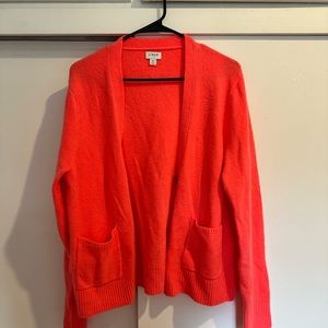 Jcrew Hot Pink Cardigan XL